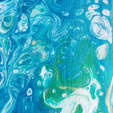 Marigot Art Miami Florida Home Decor Hand Painted Original Resin Acrylic Art Unique Tropical Gift