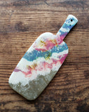 Marigot Art Miami Home Decor Hand Painted Cutting Board Poured Art Resin