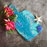 Marigot Art Miami Florida Home Decor Hand Painted Handmade Original Resin Acrylic Art Unique Tropical Gift
