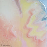 Marigot Art Miami Florida Home Decor Hand Painted Handmade Original Resin Acrylic Art Unique Tropical Gift Acrylic Pour