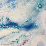 Marigot Art Miami Florida Home Decor Hand Painted Handmade Original Resin Acrylic Art Unique Tropical Gift Acrylic Pour Cutting Board Serving Tray Bamboo