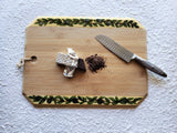 Marigot Art Bamboo Tray Olive