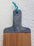 Wood Paddle Cutting Board Silver