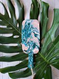 Marigot Art Miami Home Decor Bamboo Paddle Hand Painted Poured Paint Resin Art