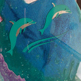 Marigot Art Miami Florida Home Decor Hand Painted Original Resin Acrylic Art Unique Tropical Gift 