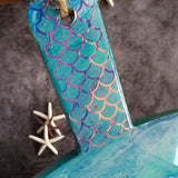Marigot Art Miami Florida Home Decor Hand Painted Handmade Original Resin Acrylic Art Unique Mermaid Gift 