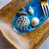 Marigot Art Miami Florida Home Decor Hand Painted Handmade Original Resin Acrylic Art Unique Tropical Gift Acrylic Pour Shells Ocean Dish