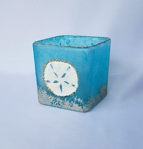 Candle Holder, Square Palm