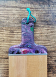 Wood Paddle Chopping Board Purple