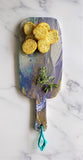 Marigot Art Bamboo Paddle Purple Blue Silver Gold