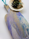 Marigot Art Bamboo Paddle Purple Blue Silver Gold