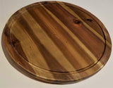 Wood Serving Tray Cutting Board Back